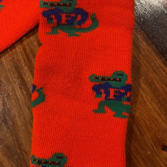 Top Dox Knee High Bright Orange with Alligator little design. NWOT - Picture 3 of 3
